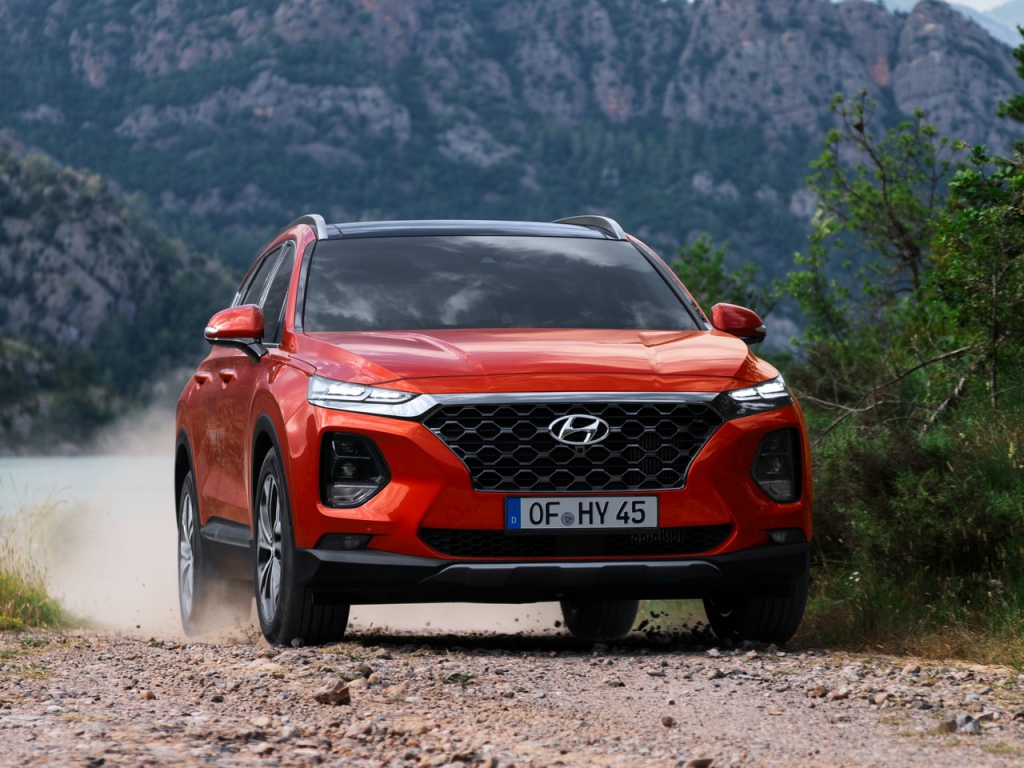 Купить новую HYUNDAI SANTA FE Новый в кредит в Магнитогорске. Официальный  дилер. Новые автомобили в кредит. Автокредит, акции, трейдин!